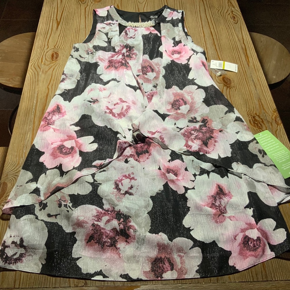 SLNY Shiffon dress
